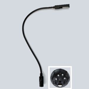 X-LED Series 18 inch 1.50 watt Black Gooseneck Task Light Portable Light